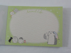 Cute Kawaii Kamio Hedgehog Dog Cat Pet Mini Notepad / Memo Pad - Stationery Designer Paper Collection