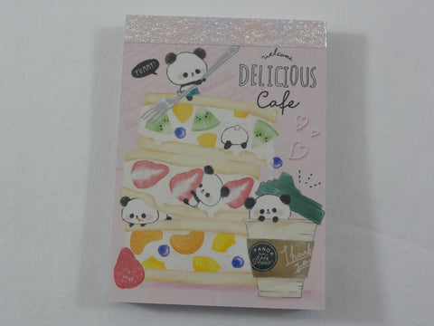 Cute Kawaii Q-Lia Delicious Cafe Panda Mini Notepad / Memo Pad - Stationery Design Writing Collection
