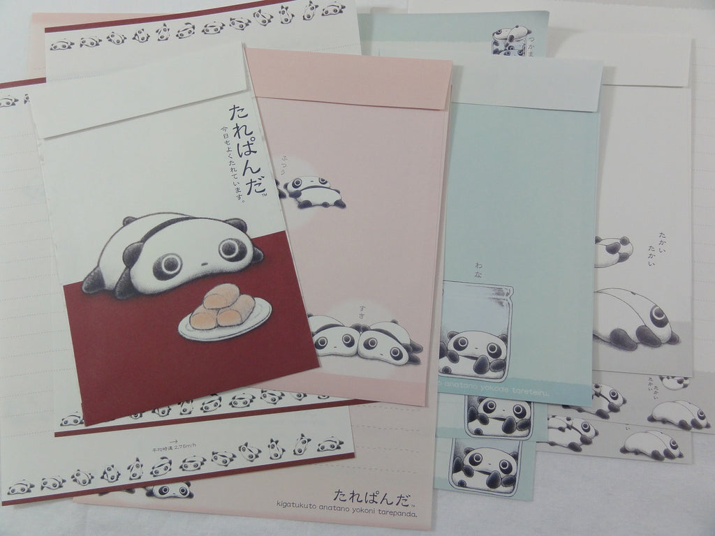 Cute Kawaii San-X Tarepanda Letter Sets - Stationery Writing Paper Envelope
