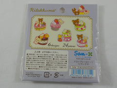 Cute Kawaii San-X Rilakkuma Bear Drop Seal Bits Style Flake Stickers Sack - E - for Journal Planner Agenda Craft Scrapbooking Collectible
