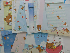 z San-X Rilakkuma Beach Summer Letter Paper + Envelope Theme Set