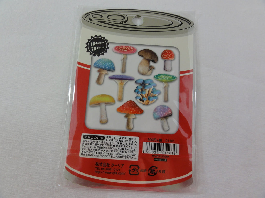 Cute Kawaii Q-Lia Mushroom Stickers Flake Sack