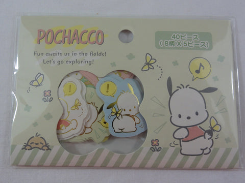 Cute Kawaii Sanrio Pochacco Flake Sticker Sack 2018 - Collectible