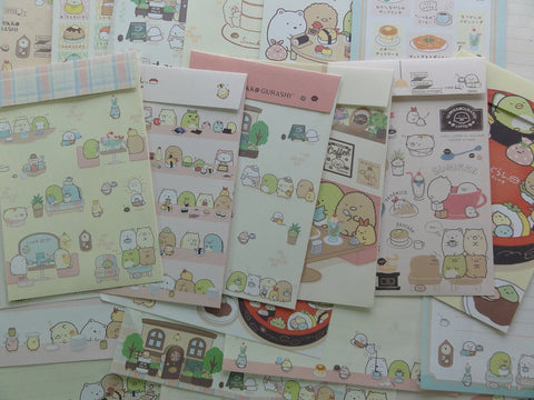 San-X Sumikko Gurashi Food Theme Letter Paper + Envelope Theme Set