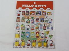 Cute Kawaii Sanrio Hello Kitty Happy Place Supermarket Sticker Sheet - 2018 - Collectible