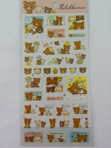 Cute Kawaii San-X Rilakkuma Classics Sticker Sheet - C - for Journal Planner Craft