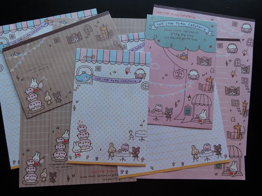 z Kawaii Cute Q-Lia Tree Cafeteria Animal Friends Letter Sets