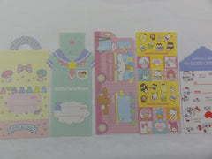 Cute Kawaii Hello Kitty My Melody Little Twin Stars All Characters Die Cut Paper Memo Note Set Sanrio