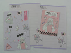 Cute Kawaii Crux Pink Style Mini Letter Sets - Small Writing Note Envelope Set Stationery