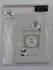 Cute Kawaii Kamio Panda Drink Bread Milk Letter Set Pack - Stationery Writing Paper Envelope Penpal