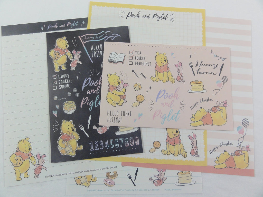 Winnie the Pooh Bear Letter Sets - A - Stationery Writing Paper Envelope