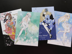 Kawaii Cute Japan Girl Kimono Anime Manga Postcards - B