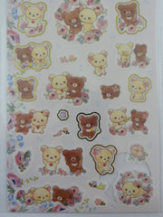 Cute Kawaii San-X Rilakkuma Korilakkuma Bear Sticker Sheet 2018 - for Planner Journal Scrapbook Craft