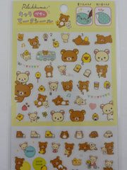 Cute Kawaii San-X Rilakkuma Bear Sticker Sheet 2018 - B - for Planner Journal Scrapbook Craft