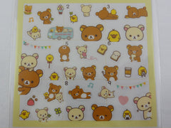 Cute Kawaii San-X Rilakkuma Bear Sticker Sheet 2018 - B - for Planner Journal Scrapbook Craft