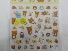 Cute Kawaii San-X Rilakkuma Bear Sticker Sheet 2018 - B - for Planner Journal Scrapbook Craft