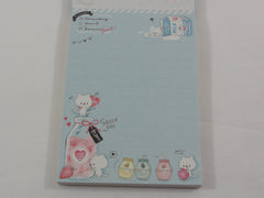 Cute Kawaii Q-Lia Milk Market Cat 4 x 6 Inch Notepad / Memo Pad - Stationery Designer Paper Collection