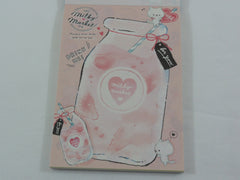 Cute Kawaii Q-Lia Milk Market Cat 4 x 6 Inch Notepad / Memo Pad - Stationery Designer Paper Collection