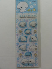 Kawaii Cute San-X Buru Buru Dog Small Sticker Sheet - blue