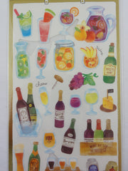 Cute Kawaii Mind Wave Weekend Market Series - Drinks Beer Cocktail Fruit Sticker Sheet - for Journal Planner Craft