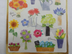 Cute Kawaii Mind Wave Weekend Market Series - Garden Flower and Plant Sticker Sheet - for Journal Planner Craft
