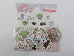 Cute Kawaii Zombie Cat Whimsical Flake Stickers Sack A - for Journal Agenda Planner Scrapbooking Craft