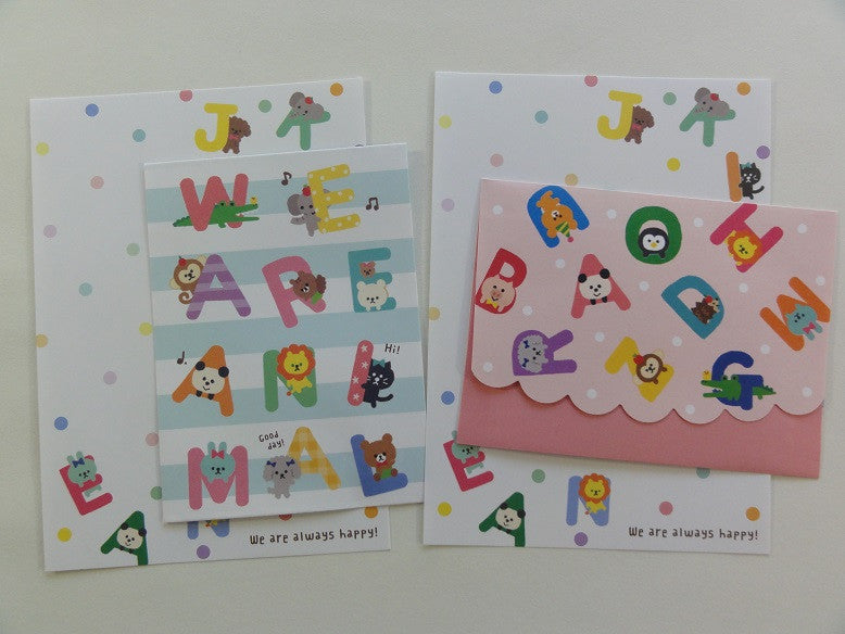 Cute Kawaii Mindwave We are Animal Mini Letter Sets