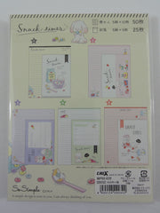 Cute Kawaii Crux Puppy Snack Time Letter Set Pack - Stationery Writing Paper Penpal