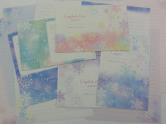 Crux Crystal Clear Snow Letter Sets - Stationery Writing Paper Envelope
