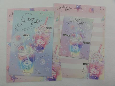 Cute Kawaii Crux Melty Cafe Drink Mini Letter Sets - Small Writing Note Envelope Set Stationery