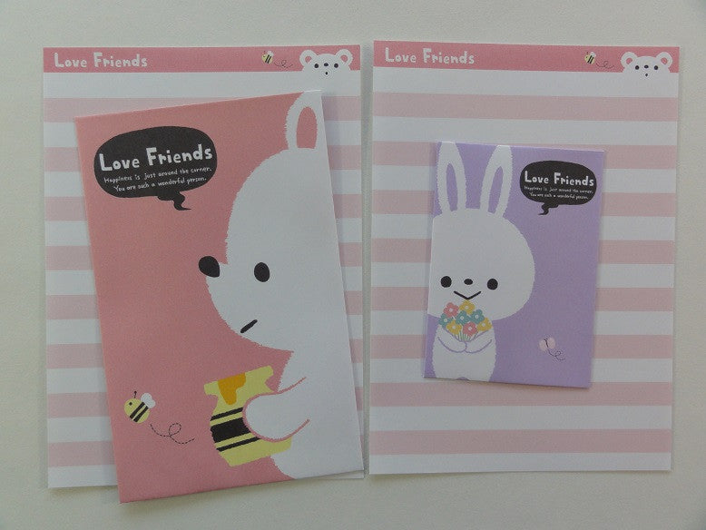 Cute Kawaii Crux Love Friends Rabbit Mini Letter Sets