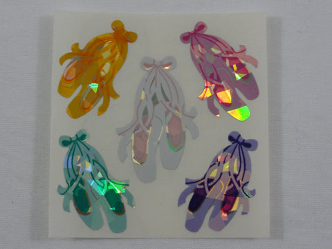 Sandylion Ballet Shoes Glitter Sticker Sheet / Module - Vintage & Collectible