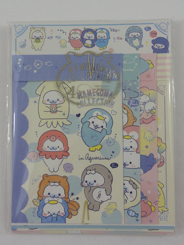 Cute Kawaii San-X Mamegoma Seal Letter Set Pack - 2018 - Writing Paper Envelope Stationery