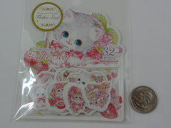 Cute Kawaii Sweet Kitten Cat Flake Stickers Sack - C - for Journal Agenda Planner Scrapbooking Craft