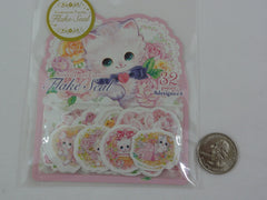 Cute Kawaii Sweet Kitten Cat Flake Stickers Sack - D - for Journal Agenda Planner Scrapbooking Craft