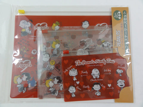 Cute Kawaii Peanut Snoopy Zipper Bags - A