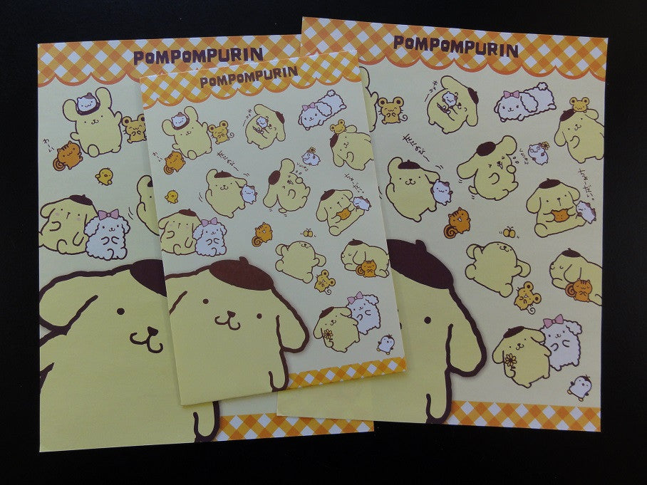z Kawaii Cute Sanrio Pom Pom Purin Letter Set - F