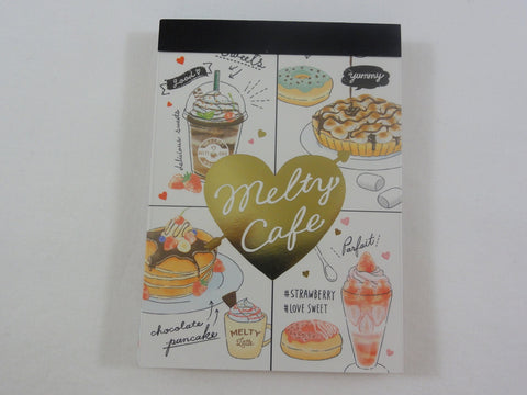 Cute Kawaii Crux Melty Cafe Coffee Drink Mini Notepad / Memo Pad - F - Stationery Designer Paper Collection