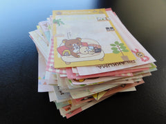 San-X Rilakkuma Bear 164 pc Mini Memo Note Paper Set