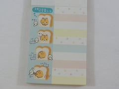 Kawaii Cute San-X CoroNya Bread Cat Mini Notepad / Memo Pad - H - Note Writing Stationery Designer Collectible