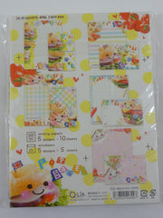 Cute Kawaii Q-Lia Delicious Burger Letter Set Pack - Vintage Rare VHTF - Stationery Writing Paper Penpal Collectible