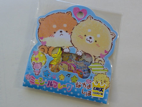 z Cute Kawaii Crux Dog Puppy Stickers Flake Sack