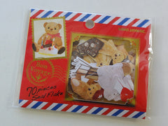 Cute Kawaii Kamio Teddy Bear Photo Stickers Sack