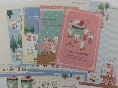 Cute Kawaii Mindwave Bear's Honey Life Letter Sets