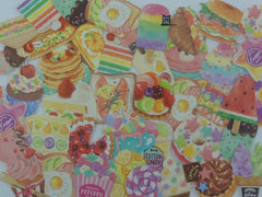 Cute Kawaii Food Deli and Bakery Flake Stickers - 40 pcs - for Journal Planner Craft Scrapbook