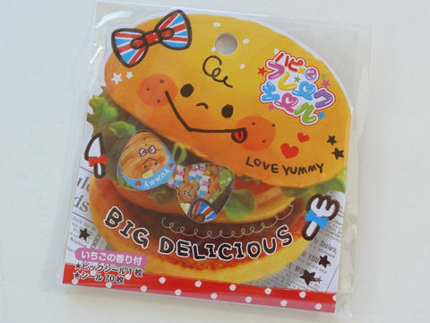 Cute Kawaii Pool Cool Big Delicious Love Yummy Stickers Sack - Vintage