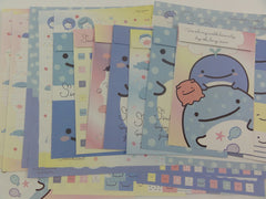 Cute Kawaii San-X Jinbesan Whale Letter Writing Paper + Envelope Theme Stationery Set