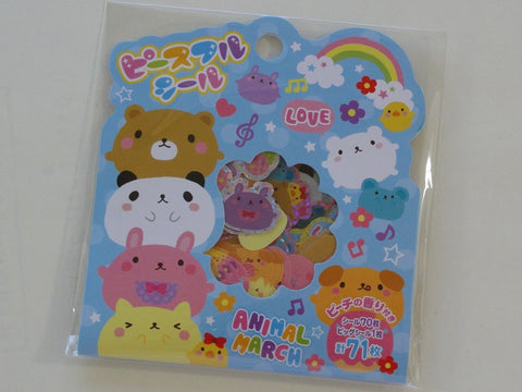 Cute Kawaii Mind Wave Animal March Stickers Sack - Vintage