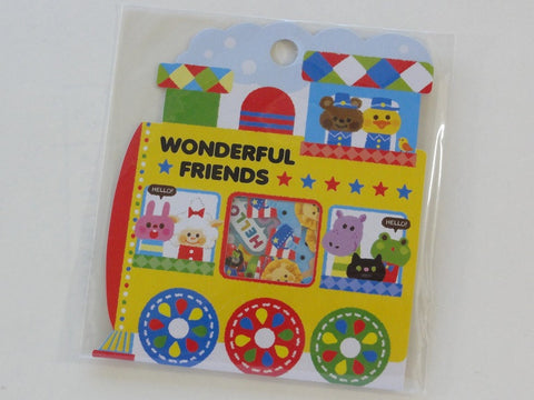 Cute Kawaii Kamio Wonderful Friends Animal Stickers Sack - Vintage