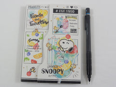 Cute Kawaii Snoopy 4 x 6 Inch Notepad / Memo Pad - Stationery Designer Paper Collection